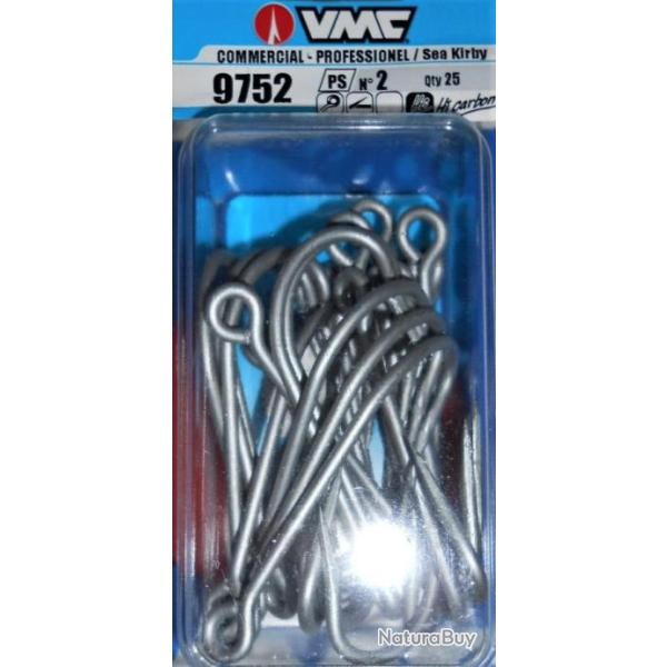 25 hameons VMC 9752 PS N2 (pche au gros)
