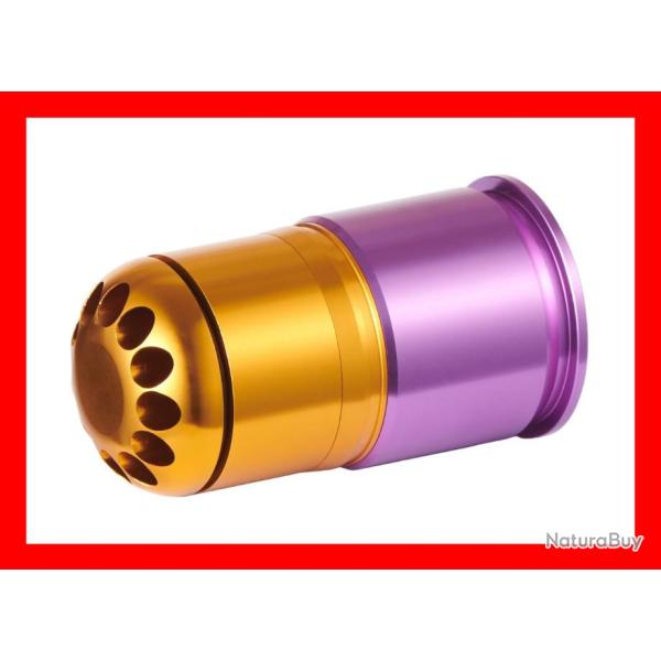 GRENADE 40MM A GAZ 60 BB'S VIOLET/ORANGE