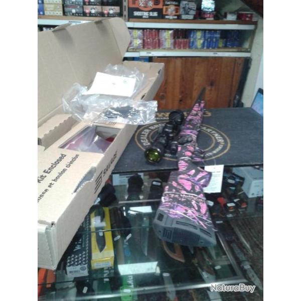 PACK SAVAGE AXIS XP MUDDY GIRL en 243Win. Filet� Neuve avec Weaver 3-9X40