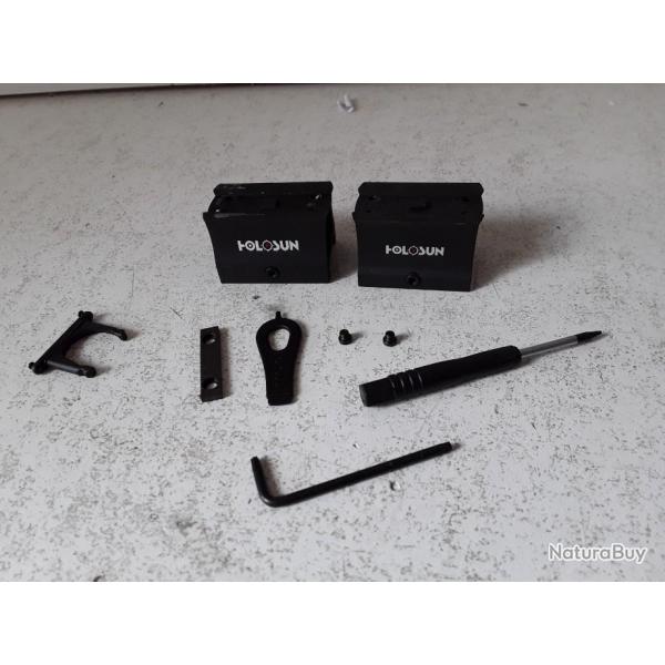 9503 LOT DE 2 EMBASES HAUTE POUR HOLOSUN NEUF