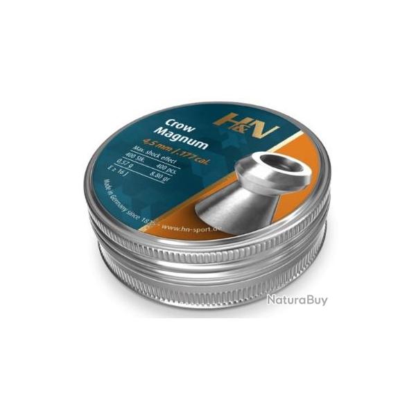 Plombs H&N cal.4.5mm crow magnum par 400
