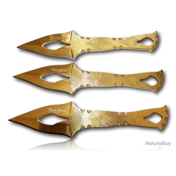 SET 3 COUTEAUX A LANCER RAINGOLD. 17.2 32339