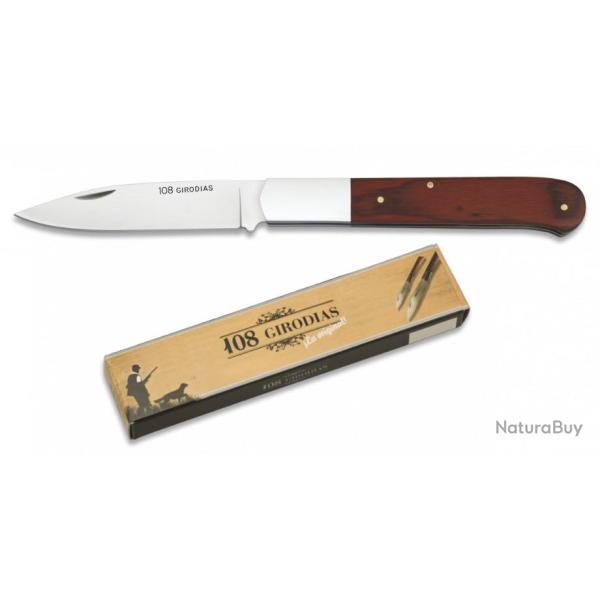 Couteau pliant 108 Girodias. Lame 11 cm Manche Bois Stamina Rouge
