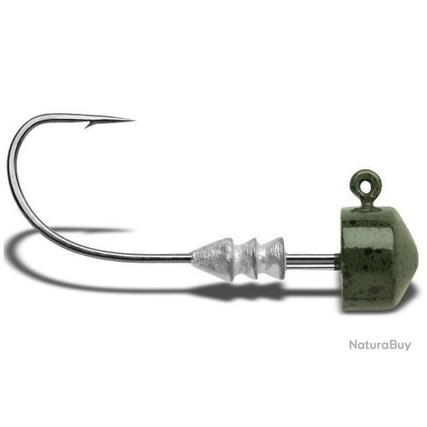 T�te Plomb�e VMC Ned Rig Jig Green Pumpkin 3.5g Par 4 Green Pumpkin