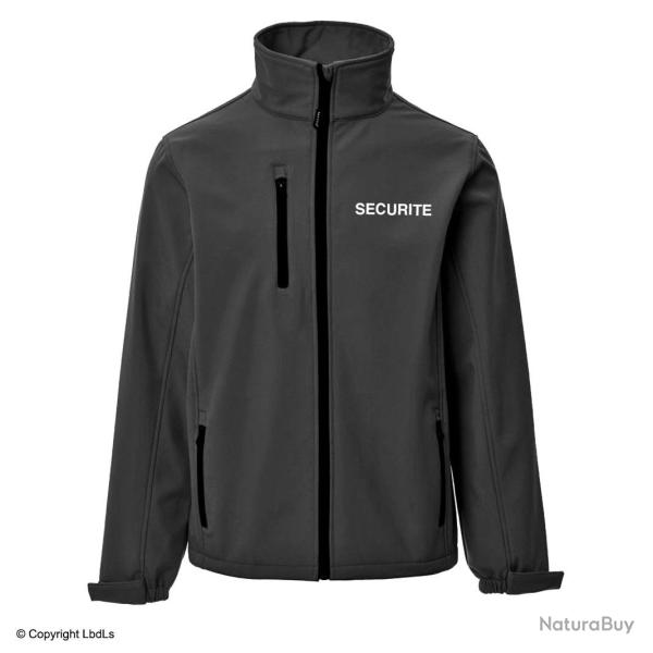 Softshell noir SECURITE blanc NOIR
