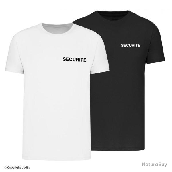 T shirt SECURITE BLANC