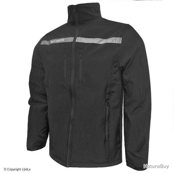 Softshell SECURITE 2.22 EXPERT noir bande r�tro