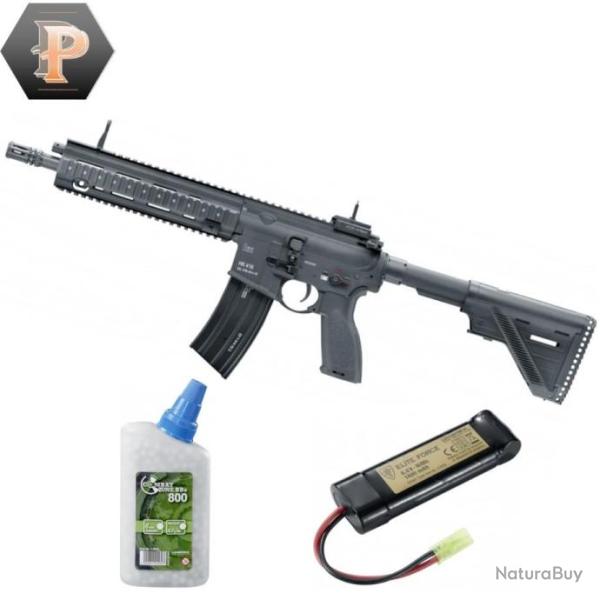 Carabine HK 416 A5 black �lectrique full auto 1,0J + billes + batterie