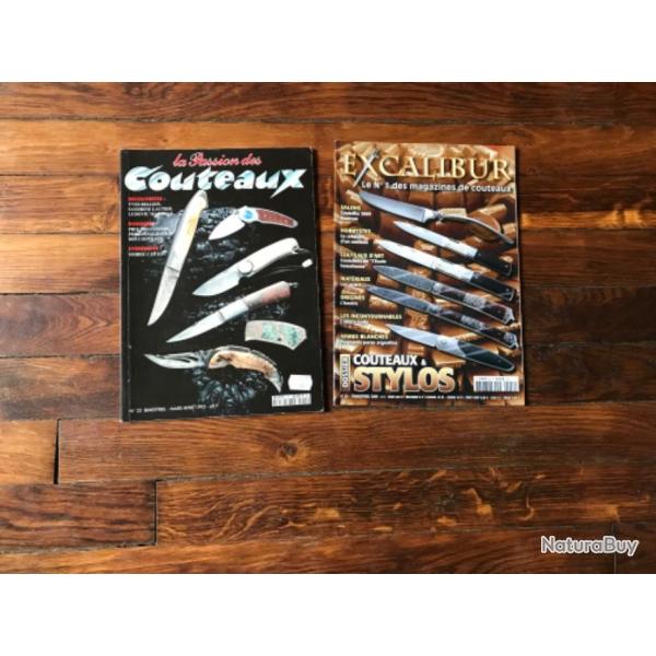 Lot magazines couteaux et livre l'Univers des Couteaux��