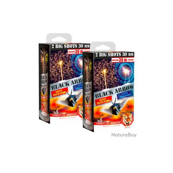 2X bo�tes "Black Arrow X2"- Chandelle monocoup - "Mortier Le tigre"