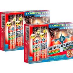 2X Boîte "Black Knight"- 4X Chandelle monocoup - "Mortier Le tigre"