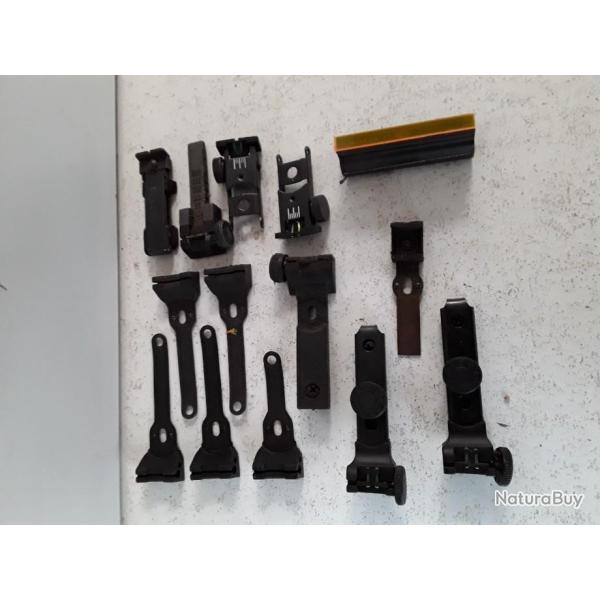 9513 LOT DE DIVERSES HAUSSES ORGANES DE VISEE OCCASION EXCELLENT ETAT