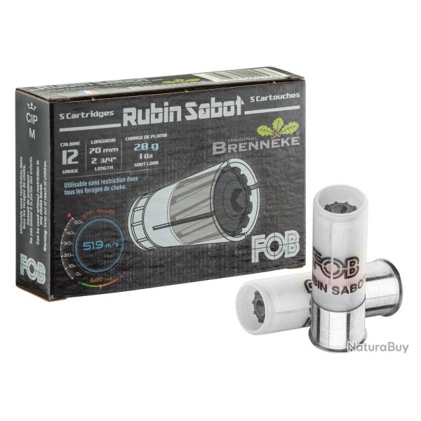 Balle De Chasse Fob Rubin Sabot Calibre 12/70