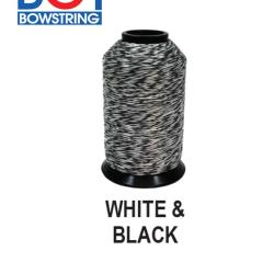 BCY - Fil pour cordes 8125G 1/4 Lbs BLACK & WHITE