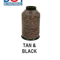BCY - Fil pour cordes 8125G 1/4 Lbs TAN & BLACK