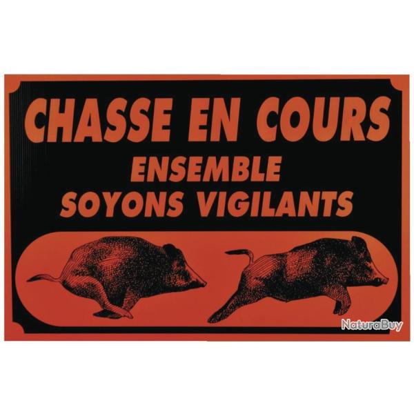 Pack de panneau chasse en cours + fiche de poste