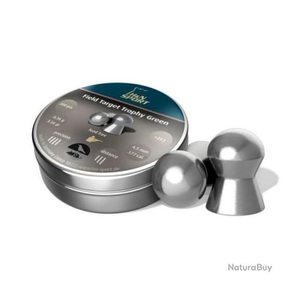 Plombs H&N Sport Fiel Target Trophy Green cal.4,5 par 300