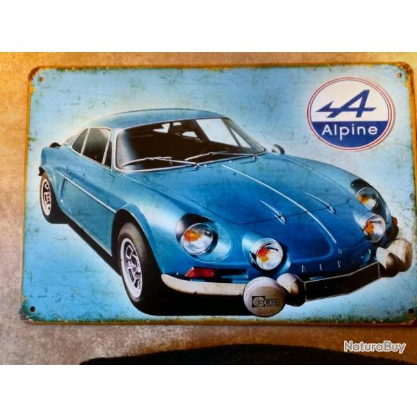 PLAQUE PUBLICITAIRE ALPINE RENAULT
