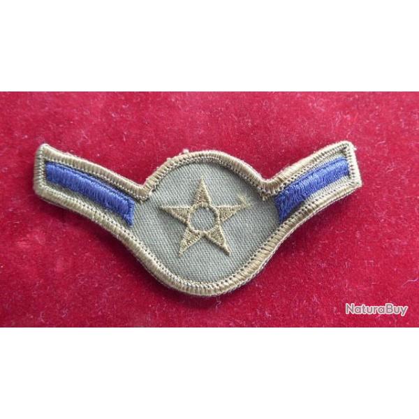ECUSSON TISSU  BREVET US AMERICAIN AIR FORCE