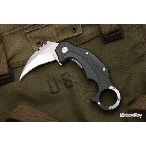 Couteau Karambit Brous Blades Enforcer Lame Acier D2 Satin Manche Zytel Linerlock BRBM001S