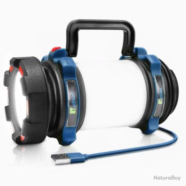 Lampe Camping LED Torche Rechargeable 6 Modes d'�clairage Puissante �tanche