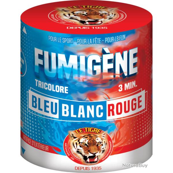 Fumig�ne Tricolore en pot - Bleu/Blanc/Rouge - 3 minutes