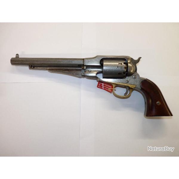 REVOLVER POUDRE NOIRE UBERTI NEW ARMY IMPROVED ANTIQUE Cal.44PN CANON OCTOGONAL 8"