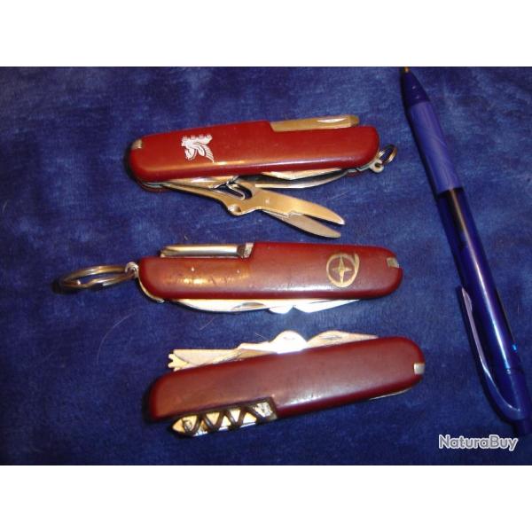 LOT DE 3 COUTEAUX MULTILAMES faire offre