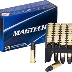 250 balles soit 5 BOITES DE MUNITIONS MAGTECH CAL.22 LR 40G X50