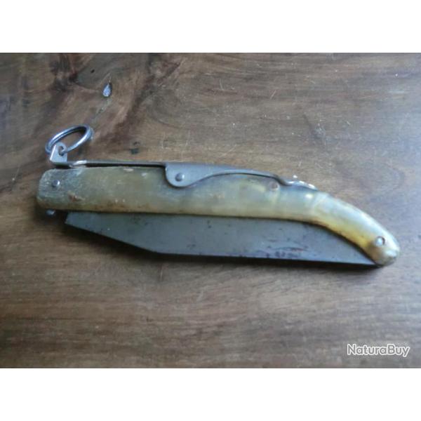 ancien couteau pliant manche en corne