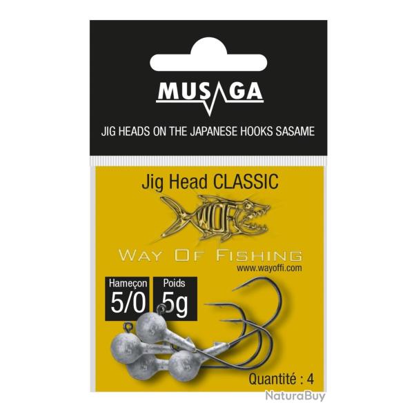 Tete Plombee Musaga Jighead Classic N�1/0-7G