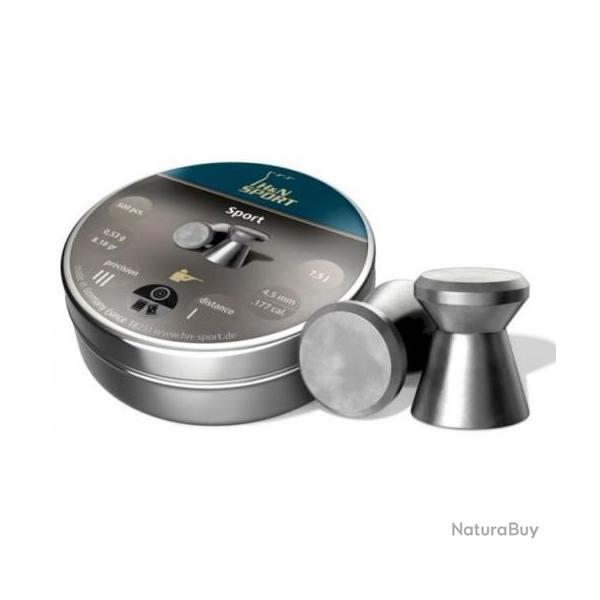 plombs H&N CAL.5.5MM PLOMB SPORT PAR 250