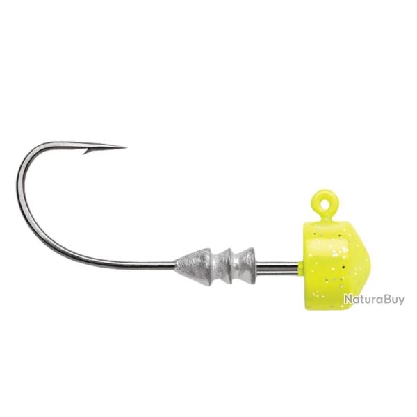T�te Plomb�e VMC Ned Rig Jig Chartreuse 5,3g Par 4