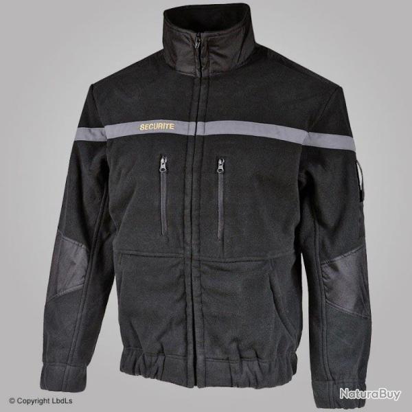 Polaire EXPERT noire bande grise SECURITE