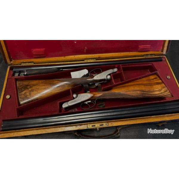 Paire fuils Guyot Paris - 12/70 - canons Leopold Bernard