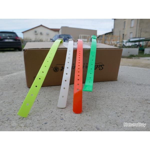 collier BIOTHANE 450mm couleur au choix  GRAVURE INCLUSE (vente a l unit�)