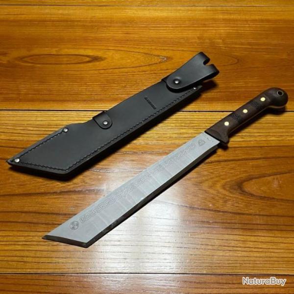 Couteau Machette Condor Argyll Scottish Lame Acier Carbone 1075 Manche Bois Etui Cuir CTK10281225HC