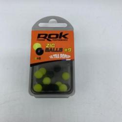 Bouillette artificielle flottante Rok Fishing 16 jaune et noir #9