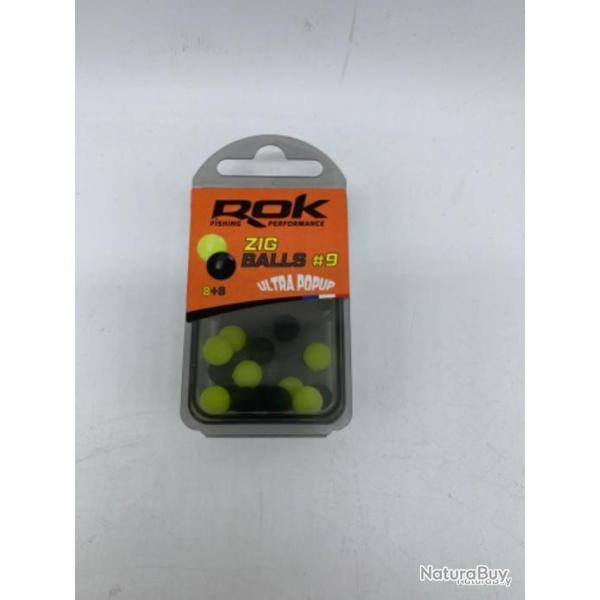 Bouillette artificielle flottante Rok Fishing 16 jaune et noir #9