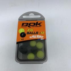 Bouillette artificielle flottante Rok Fishing 14 jaune et noir #12