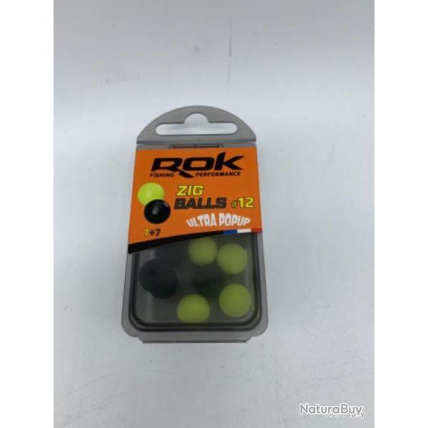 Bouillette artificielle flottante Rok Fishing 14 jaune et noir #12