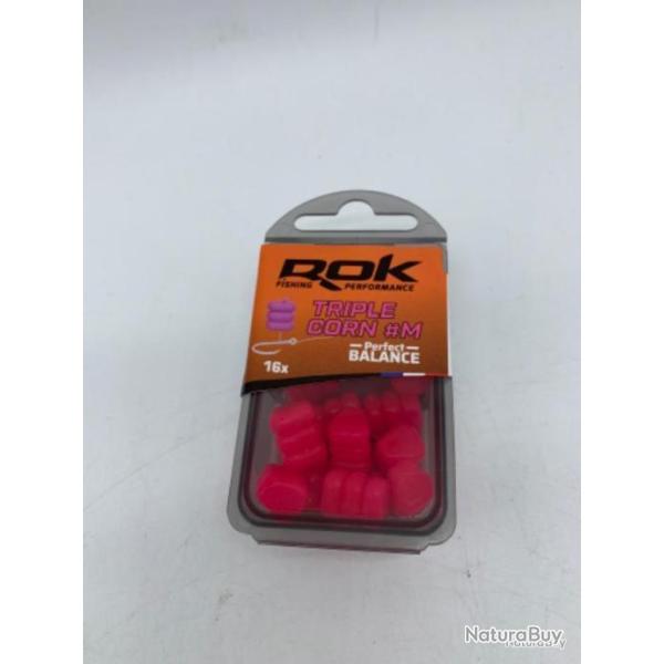Ma�s artificiel Rok Fishing triple corn #M 16 rose