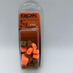 Ma&iuml;s artificiel Rok Fishing triple corn pop up #12 16 marron et orange