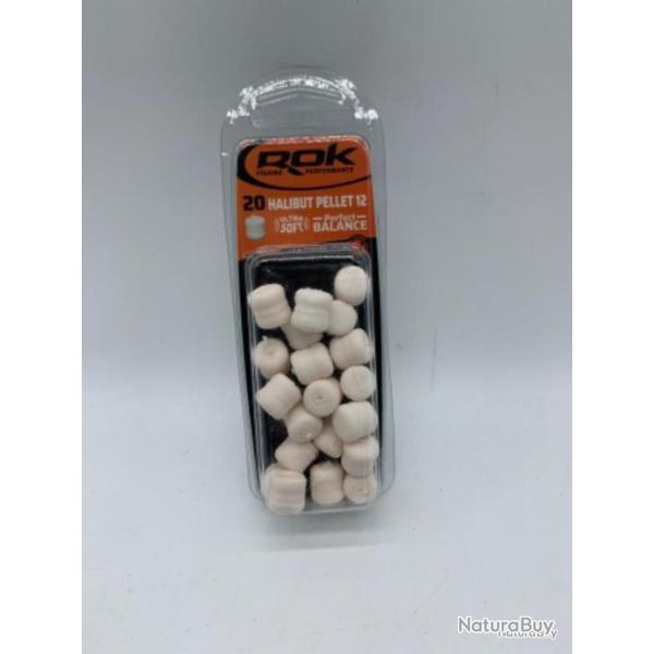 20 Pellets artificiel Rok Fishing ultra soft #12 blanc