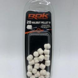 20 Pellets artificiel Rok Fishing sinking density #9 blanc
