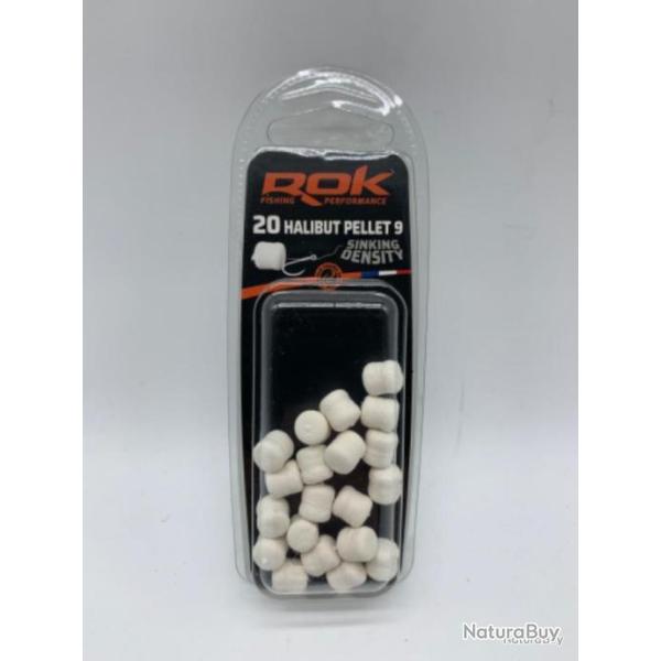 20 Pellets artificiel Rok Fishing sinking density #9 blanc
