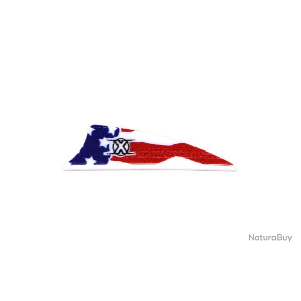 BOHNING - Plume X-Vanes 1.75" AF AMERICAN FLAG