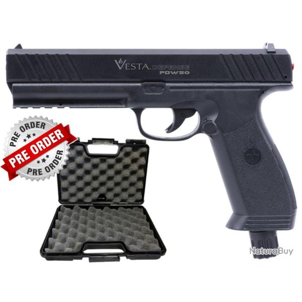PACK VESTA DEFENSE Semi-Auto CO2 12gr PDW 50 Cal .50 14J Max + MALLETTE