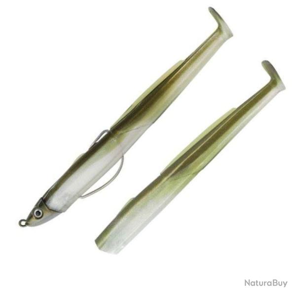 Combo Shallow Black Eel 11cm 4g - Taille 2 - Be 110 Kaki + Rech. Kaki (tp Kaki)