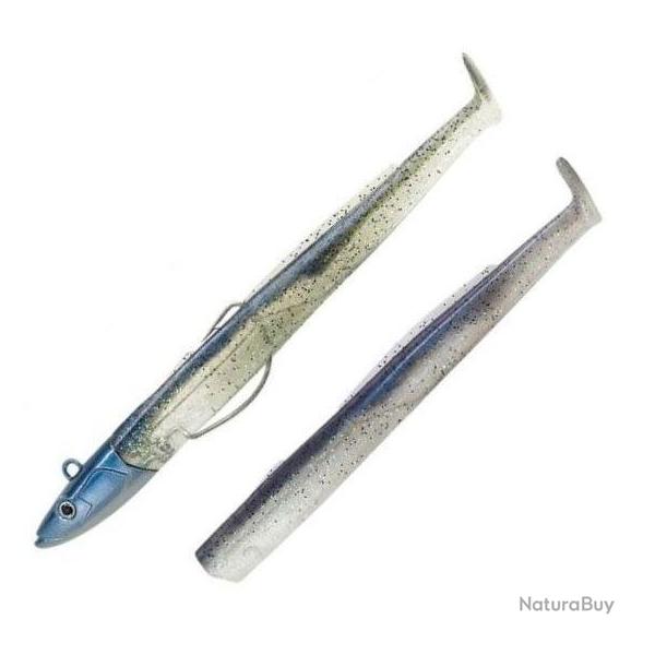Combo Off Shore Black Eel 15cm 40g - Taille 3 - Be 150 Electric Blue + Rech. Electric Blue (tp Bleu)